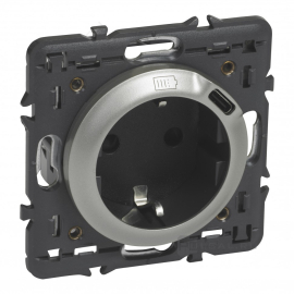 Розетка USB type-C, 3.0А с электрической розеткой
Celiane,  USB type-C 5V,  Электр. с USB,  одинарная,   цвет - титан,  пластмасса,  068419,  0 684 19,  Legrand
 - PULSAL.RU