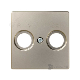 Накладка
Simon 82 Nature,  Simon 82,  двойная,   цвет - шампань,  пластмасса,  82097-34,  Simon
 - PULSAL.RU