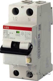 Автоматический выключатель дифференциального тока DS201 C4 A30 DS201, 1+N полюс, 4А, C, 6 кА,  тип - A, 30 мА, DS201 C4 A30, ABB - PULSAL.RU