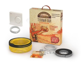 Нагревательный кабель с терморегулятором,  Национальный комфорт БНК,   длинна - 15 м.,   мощность - 225 Вт.,  под плитку, под ламинат и паркет,  двужильный,  2228568,  100035775600,  Национальный комфорт - PULSAL.RU