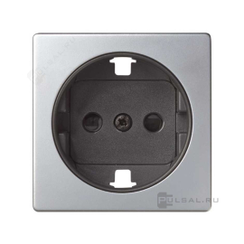 Накладка
Simon 82 Nature,  Simon 82,  со шторками,  с заземлением,  одинарная,  винтовые клеммы,  безвинтовые клеммы,   цвет - алюминий глянец,  пластмасса,  82041-33,  Simon
 - PULSAL.RU