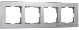 Рамкa
Aluminium,  4 поста,   цвет - алюминий,  вертикальная,  горизонтальная,  металл,  W0041706,  a050953,  Werkel
 - PULSAL.RU