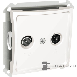 Розетка оконечная
Дуэт,  телевизионная (TV),  радио (R),  двойная,   цвет - белый,  пластмасса,  WDE000197,  Schneider Electric
 - PULSAL.RU