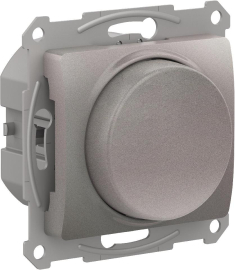 Светорегулятор (диммер) 10-400 Вт/ВА, для LED 3-150 Вт/ВА
Glossa,  поворотно-нажимной,  лампы накаливания и галогенные 220В (R),  лампы с индукционным (обмоточным) трансформ.(L),  лампы с электронным (емкостным) трансформ.(C),  диммируемые лампы LED 220В (LEDi тип L),  диммируемые лампы LED 220В (LEDi тип C),   цвет - платина,  пластмасса,  GSL001223,  Schneider Electric
 - PULSAL.RU