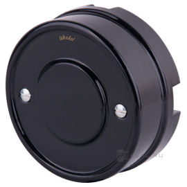 Коробка распределительная
Retro,  для полых стен и гипрока,  для сплошных стен,   цвет - черный,  W6411208,  a051455,  Werkel
 - PULSAL.RU