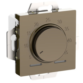 Терморегулятор 10А, НО-контакт, 230В
Atlas Design Antique,  AtlasDesign Air,  Atlas Design,  поворотный,  датчик t° пола (внешний),  без таймера,   цвет - шампань,  пластмасса,  ATN000535,  Schneider Electric
 - PULSAL.RU