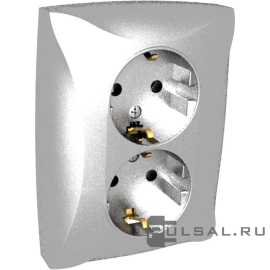 Розетка
Дуэт,  без шторок,  с заземлением,  двойная,  винтовые клеммы,   цвет - серебристый,  пластмасса,  WDE000324,  Schneider Electric
 - PULSAL.RU