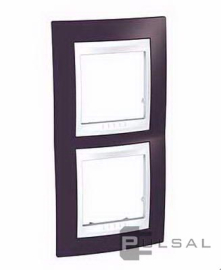 Рамка
Unica Хамелеон,  2 поста,   цвет - гранатовый,  белый,  вертикальная,  пластмасса,  MGU6.004V.872,  Schneider Electric
 - PULSAL.RU