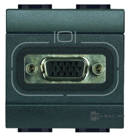 Розетка VGA (HD-15)
LivingLight,  LivingLight AIR,   цвет - антрацит,  пластмасса,  L4282,  BTicino
 - PULSAL.RU Розетка VGA (HD-15)
LivingLight,  LivingLight AIR,   цвет - антрацит,  пластмасса,  L4282,  BTicino
 - PULSAL.RU