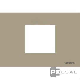 Рамка (итальянский стандарт)
Zenit,  2 модуля,   цвет - шампань,  горизонтальная,  пластмасса,  N2472 CV,  2CLA247200N1901,  ABB
 - PULSAL.RU