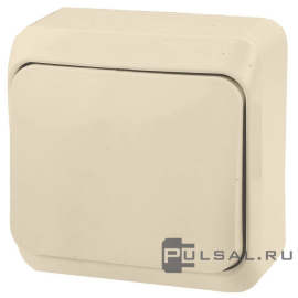 Выключатель
Этюд,  одноклавишный,  без подсветки,   цвет - кремовый,  пластмасса,  BA10-001K,  Schneider Electric
 - PULSAL.RU