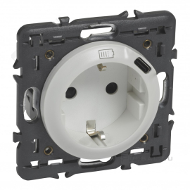 Розетка USB type-C, 3.0А с электрической розеткой
Celiane,  USB type-C 5V,  Электр. с USB,  одинарная,   цвет - белый,  пластмасса,  068119,  0 681 19,  Legrand
 - PULSAL.RU