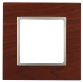 Рамкa
Elegance,  1 пост,   цвет - вишня,  шампань,  вертикальная,  горизонтальная,  дерево,  Б0034567,  14-5301-08,  ЭРА
 - PULSAL.RU