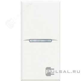 Выключатель с самовозвратом Аxial
Axolute,  Axolute AIR,  одноклавишный,  без подсветки,  с возможностью подсветки,   цвет - белый,  пластмасса,  HD4001AN,  BTicino
 - PULSAL.RU