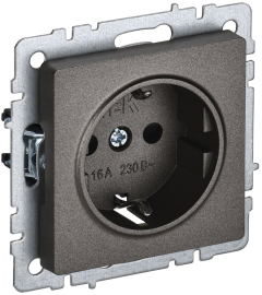 Розетка
BRITE,  со шторками,  с заземлением,  одинарная,  винтовые клеммы,   цвет - темная бронза,  пластмасса,  BR-R14-16-K45,  IEK
 - PULSAL.RU