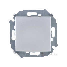 Переключатель
Simon 15,  одноклавишный,  без подсветки,   цвет - алюминий,  пластмасса,  1591201-033,  Simon
 - PULSAL.RU