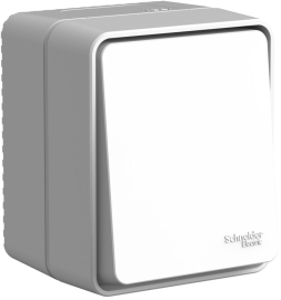 Переключатель
Atlas Design Profi 54,  одноклавишный,  без подсветки,   цвет - серый,  пластмасса,  IP 54,  ATN543061,  Schneider Electric
 - PULSAL.RU