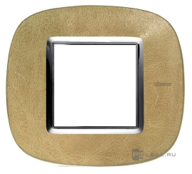 Рамка элипс
Axolute,  1 пост,   цвет - кожа песок,  горизонтальная,  кожа,  HB4802SLC,  BTicino
 - PULSAL.RU