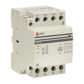 Контактор модульный КМ 63А 4NC (3 мод,) EKF PROxima PROxima, 4НЗ, 63А, 220В AC, km-3-63-04, EKF - PULSAL.RU
