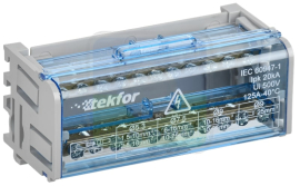 Кросс-модуль на DIN-рейку ШНК 2х11 L+PEN TEKFOR, TF-DN10-2-11-050, IEK - PULSAL.RU