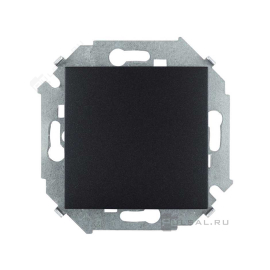 Переключатель
Simon 15,  одноклавишный,  без подсветки,   цвет - графит,  пластмасса,  1591201-038,  Simon
 - PULSAL.RU