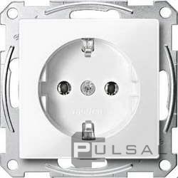 Розетка
M-Trend,  M-Smart,  M-Plan,  M-Elegance,  M-Pure,  без шторок,  с заземлением,  одинарная,  безвинтовые клеммы,   цвет - полярно-белый,  пластмасса,  MTN2301-0319,  MEG2301-0319,  Merten
 - PULSAL.RU