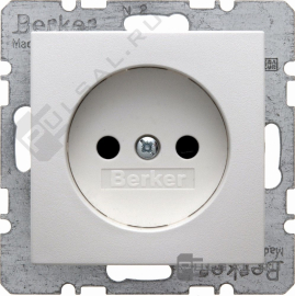 Розетка
S.1,  B.3,  B.7,  со шторками,  без заземления,  одинарная,  безвинтовые клеммы,   цвет - белый матовый,  пластмасса,  6167331909,  61 6733 19 09,  Berker
 - PULSAL.RU