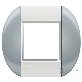 Рамка овальная
LivingLight,  1 пост,   цвет - небесный,  горизонтальная,  пластмасса,  LNB4802TS,  BTicino
 - PULSAL.RU