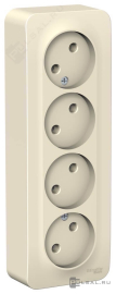 Розетка с изолирующей пластиной
Blanca,  без шторок,  без заземления,  четверная,   цвет - молочный,  пластмасса,  BLNRA000412,  Schneider Electric
 - PULSAL.RU