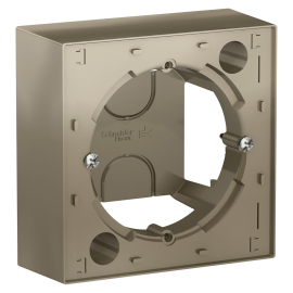 Коробка для наружного монтажа
Atlas Design,   цвет - шампань,  пластмасса,  ATN000500,  Schneider Electric
 - PULSAL.RU