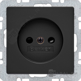 Розетка
Q.1,  Q.3,  Q.7,  со шторками,  без заземления,  одинарная,  безвинтовые клеммы,   цвет - антрацит бархат,  пластмасса,  6167336086,  61 6733 60 86,  Berker
 - PULSAL.RU
