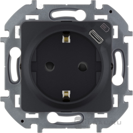 Электрическая розетка с USB type-C, 1,5A, 7,5Вт
Inspiria,  USB type-C 5V,  Электр. с USB,  одинарная,   цвет - антрацит,  пластмасса,  673773,  6 737 73,  Legrand
 - PULSAL.RU