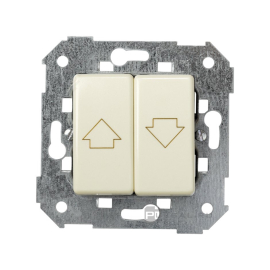 Переключатель для жалюзи
Simon 27 play,  Simon 27 neos,  Simon 27,  без фиксации,  без подсветки,   цвет - слоновая кость,  пластмасса,  27396-62,  Simon
 - PULSAL.RU