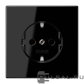 Розетка
LS 990,  LS plus,  LS-design,  FD-design,  со шторками,  с заземлением,  одинарная,  безвинтовые клеммы,   цвет - черный,  пластмасса,  LS1520KISW,  LS 1520 KI SW,  JUNG
 - PULSAL.RU