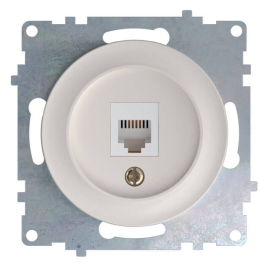 Розетка телефонная
Garda,  Florence,  одинарная,   цвет - бежевый,  пластмасса,  1E20601301,  2172792,  OneKeyElectro
 - PULSAL.RU