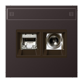 Розетка одиночная TV+RJ45
LS 990,  LS ZERO,  LS-design,  телевизионная (TV),  одинарная,   цвет - алюминий темный,  металл,  MMDAL4521D,  JUNG
 - PULSAL.RU