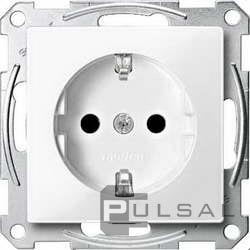 Розетка
M-Trend,  M-Smart,  M-Plan,  M-Elegance,  M-Pure,  со шторками,  с заземлением,  одинарная,  безвинтовые клеммы,   цвет - полярно-белый,  пластмасса,  MTN2300-0319,  MEG2300-0319,  Merten
 - PULSAL.RU