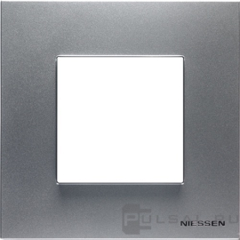 Рамка
Zenit,  1 пост,   цвет - серебряный,  вертикальная,  горизонтальная,  пластмасса,  N2271 PL,  2CLA227100N1301,  ABB
 - PULSAL.RU