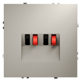 Розетка акустическая
S70,  2 пары,   цвет - кашемир,  пластмасса,  VLS060303,  Voltum
 - PULSAL.RU