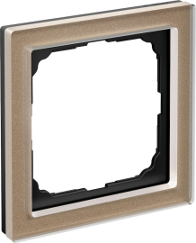 Рамка Pure
ArtGallery Pure,  1 пост,   цвет - шампань стекло,  вертикальная,  горизонтальная,  стекло акриловое,  GAL320501,  Systeme Electric
 - PULSAL.RU