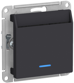 Переключатель карточный
Atlas Design Antique,  AtlasDesign Air,  Atlas Design,  с подсветкой,   цвет - карбон,  пластмасса,  ATN001067,  Schneider Electric
 - PULSAL.RU