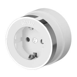 Розетка
Vintage,  без шторок,  с заземлением,  одинарная,  винтовые клеммы,   цвет - белый матовый, хром,  пластмасса,  W5871050,  a055918,  Werkel
 - PULSAL.RU