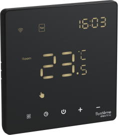 Терморегулятор c WI-FI, 16А, НО-контакт, 230В
ArtGallery,  ArtGallery Pure,  Systeme Infinity,  сенсорный,  управление по wi-fi,  датчик t° воздуха (встроенный),  датчик t° пола (внешний),  с таймером,   цвет - карбон,  пластмасса,  GAL001038,  Systeme Electric
 - PULSAL.RU