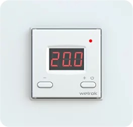 Терморегулятор для теплого пола st 16 А, 3000 ВА, пол 5…40 °C
Termo welrok,  клавишный,  датчик t° пола (внешний),  без таймера,   цвет - белый,  пластмасса,  st,  4660251140113,  Welrok
 - PULSAL.RU