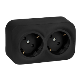 Розетка 45°
Quteo,  со шторками,  с заземлением,  двойная,  винтовые клеммы,   цвет - матовый черный,  пластмасса,  782475,  7 824 75,  Legrand
 - PULSAL.RU