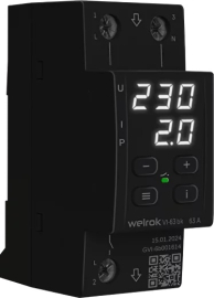 Реле напряжения с контролем тока 1P+N Relay welrok, 1НО, 63А, 220В AC, VI-63 bk, Welrok - PULSAL.RU Реле напряжения с контролем тока 1P+N Relay welrok, 1НО, 63А, 220В AC, VI-63 bk, Welrok - PULSAL.RU