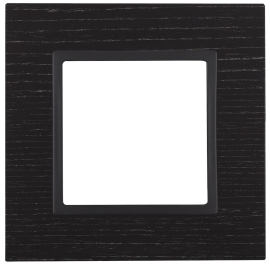 Рамкa
Elegance,  1 пост,   цвет - черное дерево,  антрацит,  вертикальная,  горизонтальная,  дерево,  Б0034565,  14-5301-05,  ЭРА
 - PULSAL.RU