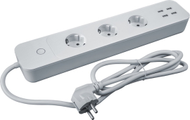 Умный удлинитель с WiFi (3 розетки, 4 USB)
УМНЫЙ ДОМ,  пластмасса,  14 557,  14557,  Navigator
 - PULSAL.RU