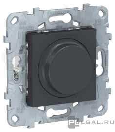 Светорегулятор (диммер) 5-200 Вт, для LED 5-100 ВА
Unica New Pure,  Unica New Studio,  поворотно-нажимной,  с возможностью управления с 2-х мест,  лампы накаливания и галогенные 220В (R),  лампы с индукционным (обмоточным) трансформ.(L),  лампы с электронным (емкостным) трансформ.(C),  диммируемые лампы LED 220В (LEDi тип L),  диммируемые лампы LED 220В (LEDi тип C),   цвет - антрацит,  пластмасса,  NU551454,  Schneider Electric
 - PULSAL.RU