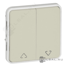 Выключатель для жалюзи
Plexo,  без фиксации,  без подсветки,   цвет - белый,  пластмасса,  IP 55,  069629,  0 696 29,  Legrand
 - PULSAL.RU